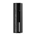 Product Image of XtraStoris Rock Recessed Toilet Brush Holder with Shelf & Tileable Door (Matte Black), 56060670