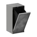 Product Image of XtraStoris Rock Recessed Trash Bin with Shelf & Tileable Door (Brushed Stainless Steel), 56063800