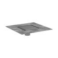 Product Image of RainDrain Brilliance Point Drain Set 6"x 6" Trim Tileable Rear Cover and Rough (Brushed Stainless Steel), 56134801