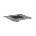 Product Image of RainDrain Brilliance Point Drain Set 6"x 6" Trim with Height Adjustable Frame and Rough (Brushed Stainless Steel), 56136801