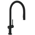 Product Image of Talis N High Arc Kitchen Faucet, O-Style 2-Spray Pull-Down, 1.75 GPM (Matte Black), 72800671