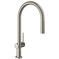 Product Image of Talis N High Arc Kitchen Faucet, O-Style 2-Spray Pull-Down, 1.75 GPM (Stainless Steel Optic), 72800801