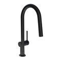Product Image of Talis N High Arc Kitchen Faucet, A-Style 2-Spray Pull-Down, 1.75 GPM (Matte Black), 72846671
