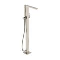 Product Image of Tecturis E Freestanding Tub Filler with 1.75 GPM Handshower (Brushed Nickel), 73445821