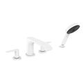 Product Image of Vivenis 4-Hole Roman Tub Set Trim with 1.75 GPM Handshower (Matte White), 75443701