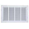 Product Image of 20" x 12" (Wall Opening Size) Bright White Sidewall/Ceiling Return Air Filter Grille, 1/3" Fin Spacing (659 Series)