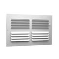 Product Image of 10" x 6" (Wall Opening Size) Two-Way Sidewall/Ceiling Register, MS Damper (302 Series), 013444