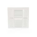 Product Image of 12" x 12" (Wall Opening Size) Four-Way Sidewall/Ceiling Register, MS Damper (304 Series), 013470