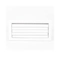 Product Image of 14" x 6" One-Way Aluminum Curved Blade Register, MS Damper (A611MS Series), 021258