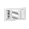 Product Image of 12" x 6" (Wall Opening Size) Three-Way White Sidewall/Ceiling Register (303 Series)