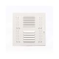 Product Image of 10" x 10" (Wall Opening Size) Four-Way Sidewall/Ceiling Register, MS Damper (304M Series), 703898