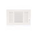 Product Image of 10" x 6" (Wall Opening Size) Three-Way Sidewall/Ceiling Register, MS Damper w/ 1/2" Fin (683M Series), 703920