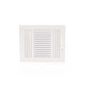Product Image of 10" x 8" (Wall Opening Size) Three-Way Sidewall/Ceiling Register, MS Damper w/ 1/2" Fin (683M Series), 703921