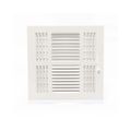 Product Image of 10" x 10" (Wall Opening Size) Four-Way Sidewall/Ceiling Register, MS Damper w/ 1/2" Fin (684M Series), 703929