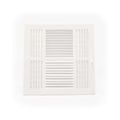 Product Image of 12" x 12" (Wall Opening Size) Four-Way Sidewall/Ceiling Register, MS Damper w/ 1/2" Fin (684M Series), 703930