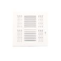 Product Image of 8" x 8" (Wall Opening Size) Four-Way Sidewall/Ceiling Register, MS Damper w/ 1/2" Fin (684M Series), 703933