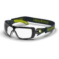 Product Image of MX200G Clear TruShield S Safety Glasses, Gray & Yellow Frame, 11-12001-04