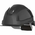 Product Image of Ceros XP250 Short Brim Vented Hard Hat, 6PT Ratcheting Suspension, Type 1 Class C, Black/Blue, 16-11007