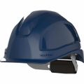 Product Image of Ceros XP250E Short Brim Non-Vented Hard Hat, 6PT Ratcheting Suspension, Type 1 Class E, Blue, 16-13002