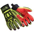 Product Image of Rig Lizard 2021X Cut & Puncture Resistant Gloves, TP-X Palm Coating, , Hi-Vis Yellow/Red/Black/Blue, Large2021X-L (9)