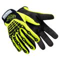 Product Image of Chrome Series 4026 Cut & Puncture Resistant Gloves, SuperFabric & MudGrip Black/Blue/Yellow Medium, 4026-M (8)