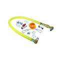 Product Image of Gas Appliance Connector Hose, Coated, w/ 3/4" MNPT Fittings, Quick Disconnect, Installation Kit