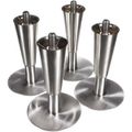 Product Image of Lp - 6" Stainless Flanged Leg Set of 4, LP-6FLANGE