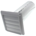 Product Image of HS Series Plastic Louvered Shutter w/ Tailpiece, 4" Duct