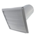 Product Image of HS Series Plastic Louvered Shutter w/ Tailpiece, 6" Duct