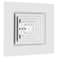 Product Image of 4-Way Bordered Supply Grille w/ Pre-Molded 12" Boot (2' x 2')