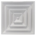 Product Image of 3-Cone Supply Grille w/ Pre-Molded 6" Boot & Insulated Back (2' x 2')