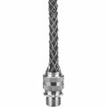 Product Image of 1-1/4" MNPT 1 to 1.1" Aluminum Liquid Tight Straight Strain Relief Cord Grip, 7401027