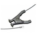 Product Image of 19 AWG, 3 Ft Flex Steel Cable w/Hand Clamp & 1/4" Terminal, GCSP-HE-03