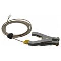 Product Image of 19 AWG, 10 Ft Flex Steel Cable w/Hand Clamp & 1/4" Terminal, GCSP-HE-10