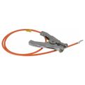 Product Image of 19 AWG, 3 Ft Insulated Steel Cable w/Hand Clamp & 1/4" Terminal, GCSI-HE-03