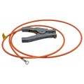 Product Image of 19 AWG, 5 Ft Insulated Steel Cable w/Hand Clamp & 1/4" Terminal, GCSI-HE-05