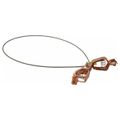 Product Image of 19 AWG, 3 Ft Flex Steel Cable w/ 2 Alligator Clips, GCSP-AA-03