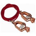 Product Image of 19 AWG, 5 Ft Flex Steel Cable w/ 2 Alligator Clips, GCSP-AA-05