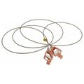 Product Image of 19 AWG, 10 Ft Flex Steel Cable w/ 2 Alligator Clips, GCSP-AA-10