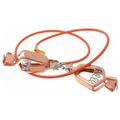 Product Image of 19 AWG, 3 Ft Insulated Steel Cable w/ 2 Alligator clips, GCSI-AA-03