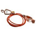 Product Image of 19 AWG, 5 Ft Insulated Steel Cable w/ 2 Alligator clips, GCSI-AA-05