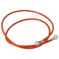 Product Image of 19 AWG, 3 Ft Insulated Steel Cable w/ 2 1/4" Terminals, GCSI-EE-03