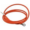 Product Image of 19 AWG, 5 Ft Insulated Steel Cable w/ 2 1/4" Terminals, GCSI-EE-05