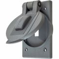 Product Image of Weatherproof Cover, 1-Gang, 1 Toggle, PBT, Gray, HBL5201