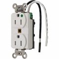 Product Image of Straight Blade Duplex Receptacle, NEMA 5-15R, 15A, Grounded, HBL8200SGWA