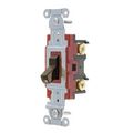 Product Image of PRO Series Toggle Switch, General Purpose AC, 3-Way, 20A 120/277V AC, Back and Side Wired  (Brown), 1223B-HUBBELL