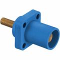 Product Image of Single Pole Male Connector, Threaded Stud, 400A, 250 VDC/600 VAC, AWG 4, Blue, HBLMRSBL