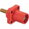 Product Image of Single Pole Male Connector, Threaded Stud, 400A, 250 VDC/600 VAC, AWG 4, Red, HBLMRSR