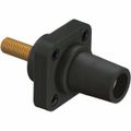 Product Image of Single Pole Female Connector, Threaded Stud , 400A, 250 VDC/600 VAC, AWG 4, Black, HBLFRSBK