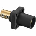 Product Image of Single Pole Male Connector, Set Screw , 400A, 250 VDC/600 VAC, AWG 4, Black, HBLMRBK